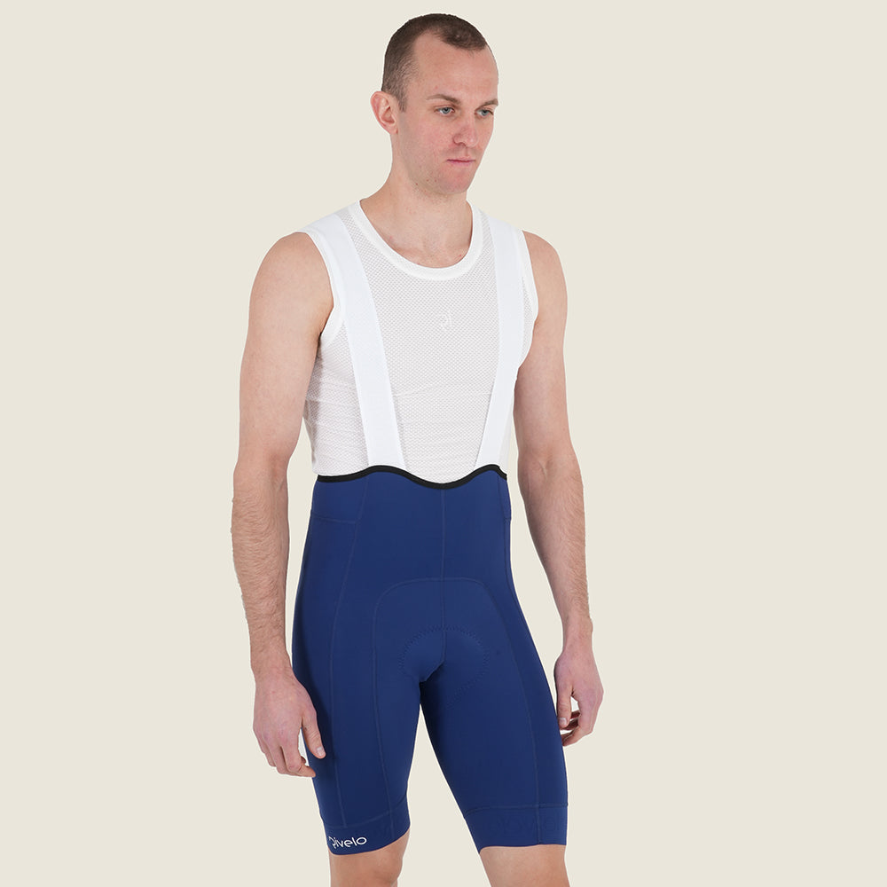 Mens Staffin Essential Bib Shorts (Navy) (model: barnaby)
