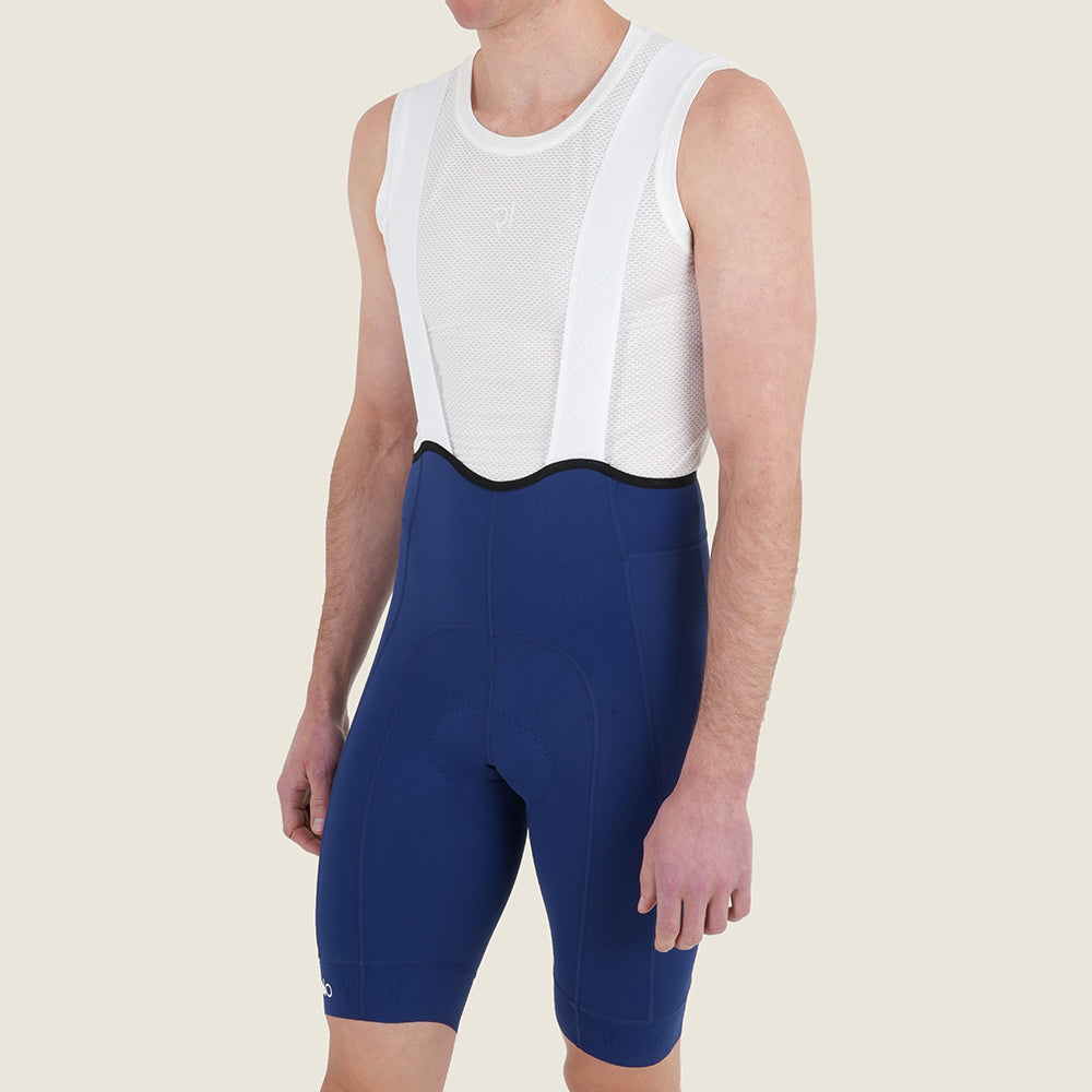 Mens Staffin Essential Bib Shorts (Navy) (model: barnaby)