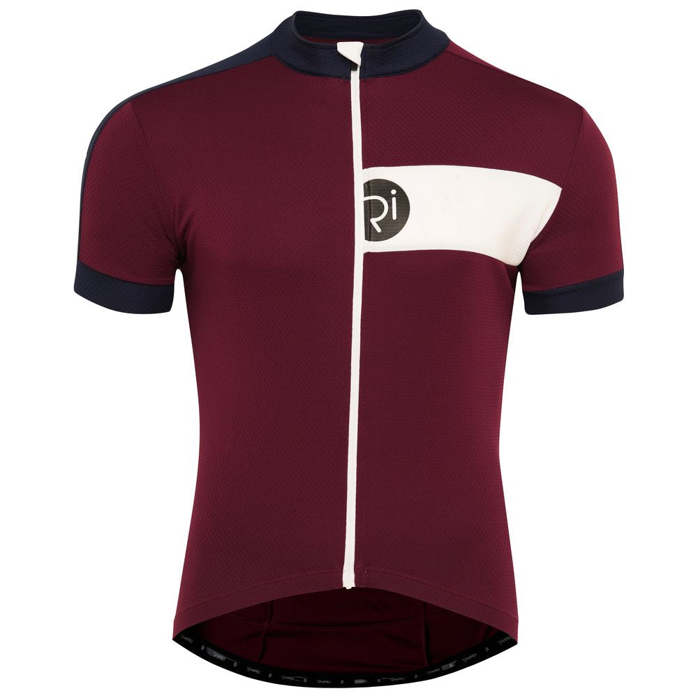 Rivelo Mens Hartside Jersey (Burgundy/Navy) (studio)