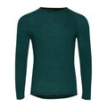 Rivelo Mens Hathersage Merino Blend Long Sleeve Base Layer (Petrol)  (studio)