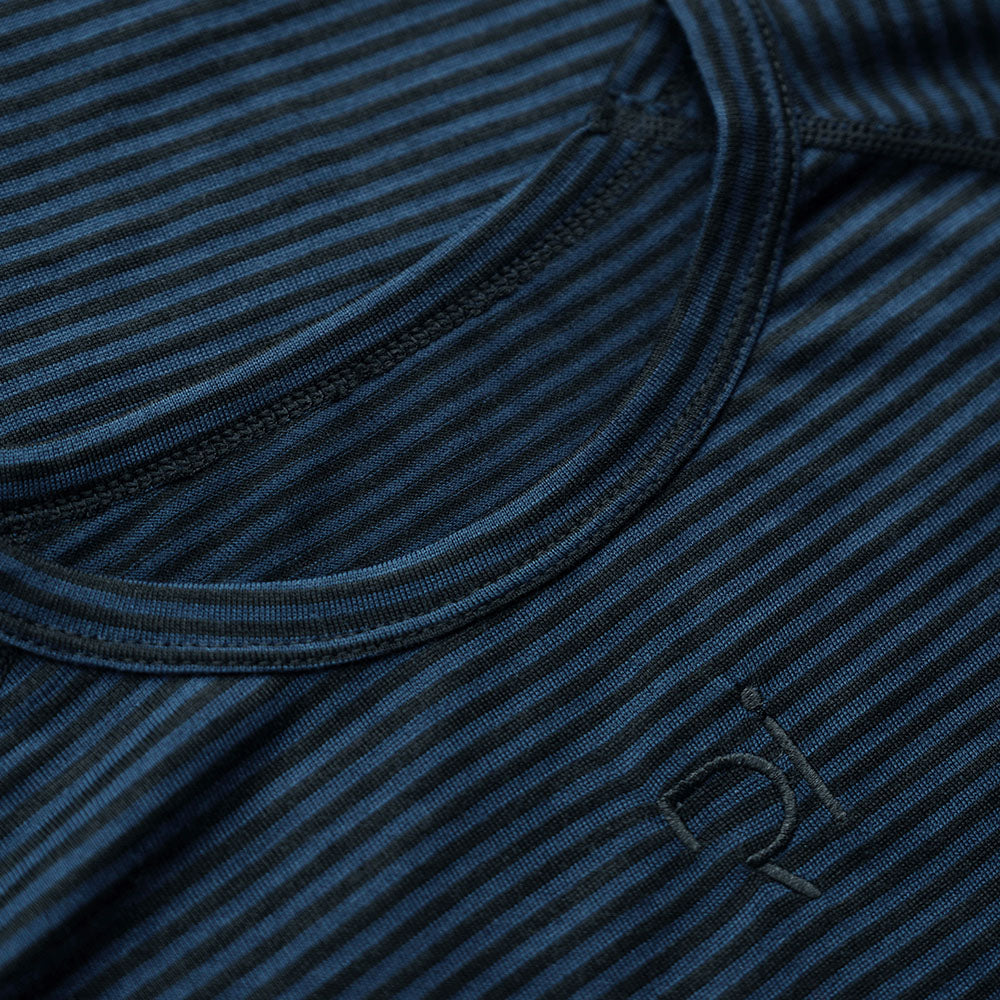 Rivelo | Mens Hathersage Merino Blend Long Sleeve Base Layer (Navy/Black)