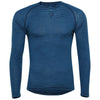 Rivelo Mens Hathersage Merino Blend Long Sleeve Base Layer (Teal/Navy) (studio)