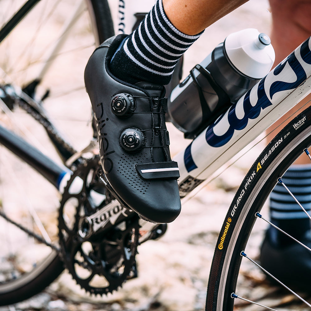 Rivelo | Whinlatter Carbon Cycling Shoes (Black/White)