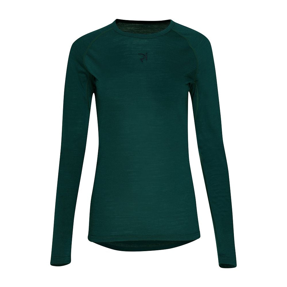 Rivelo Womens Ashdown Merino Blend Long Sleeve Base Layer (Petrol)  (studio)