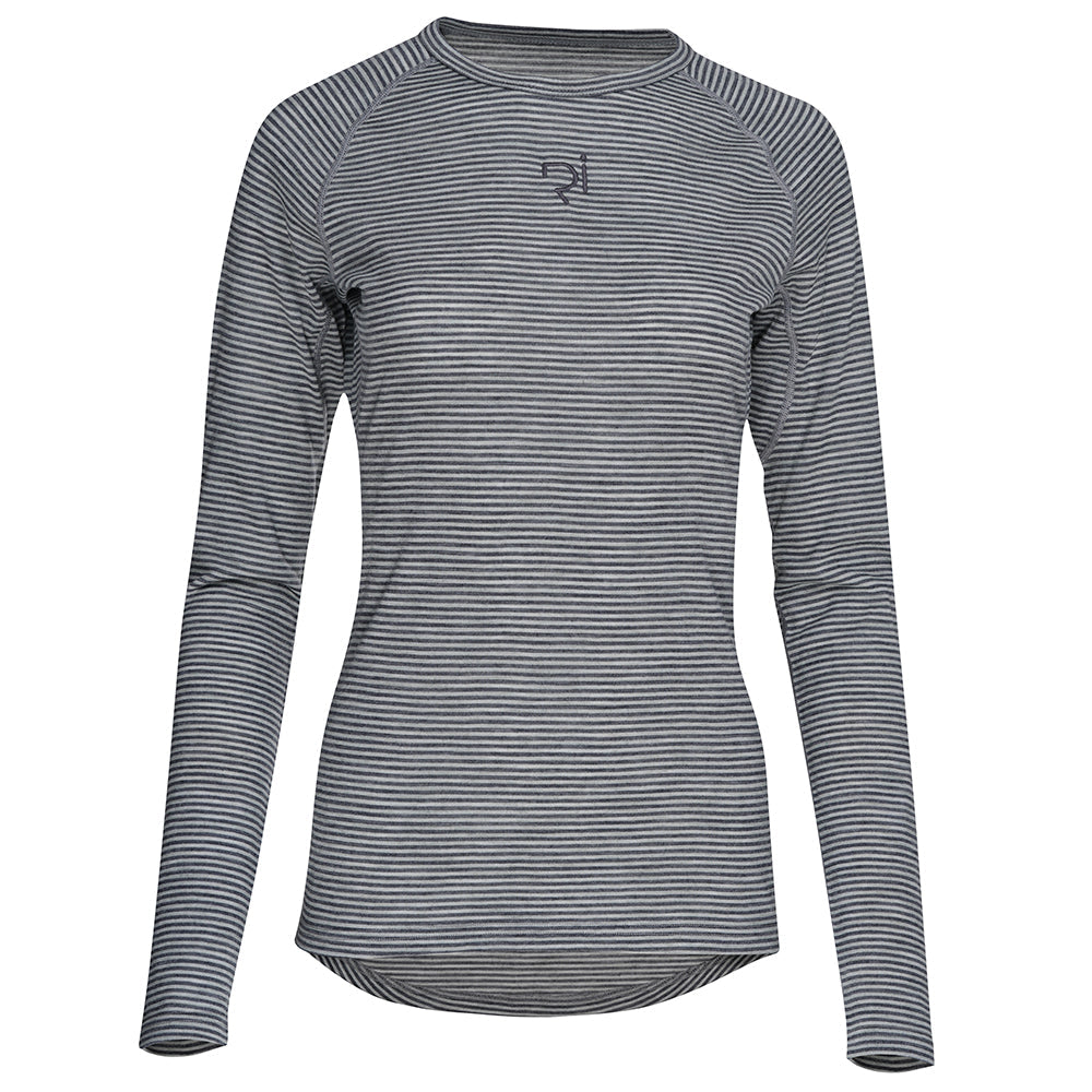Rivelo Womens Ashdown Merino Blend Long Sleeve Base Layer (Charcoal/Dark Grey) (studio)