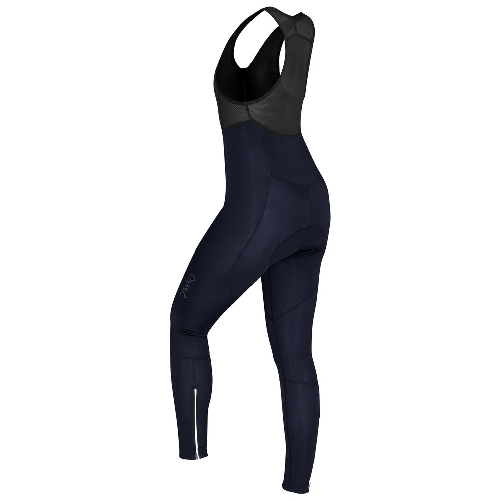 Rivelo Womens Eco Monsal Thermal Bib Tights (Navy) (studio)