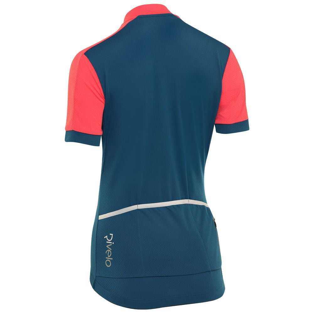 Rivelo | Womens Rosedale Jersey (Teal/Coral)