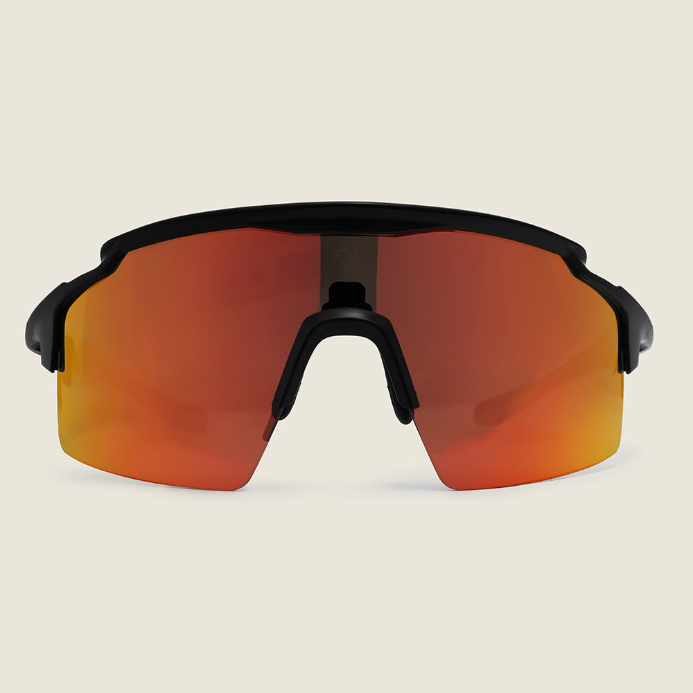 Uist Sunglasses (Matt Black/Red Mirror) (studio)