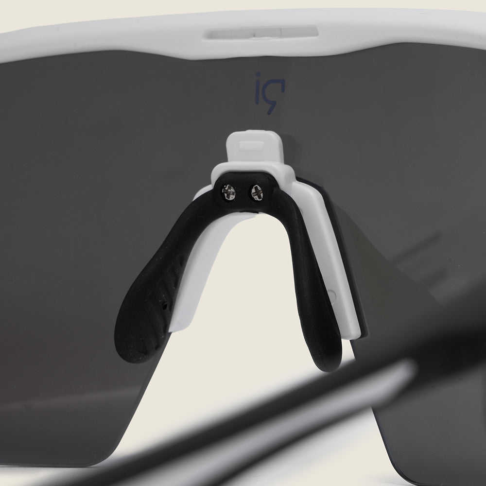 Uist Sunglasses (Matt White/Blue Mirror)