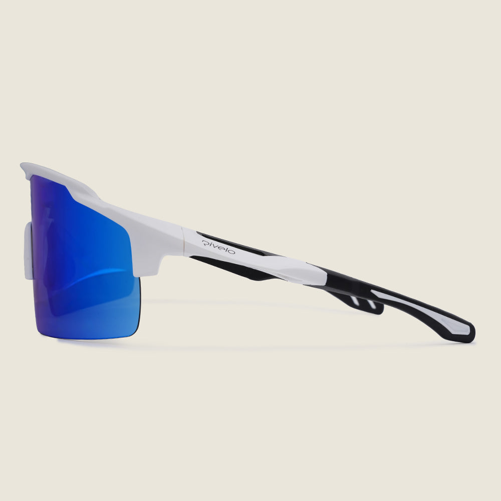 Uist Sunglasses (Matt White/Blue Mirror) (studio)