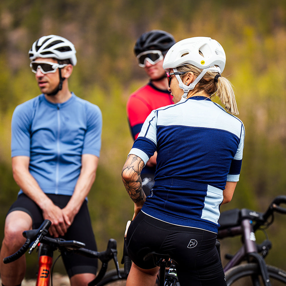 Womens Applecross II Jersey (Navy/Blue) (model: isabel.c)
