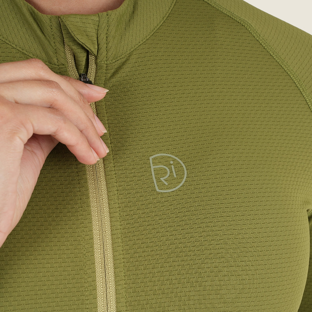 Womens Bathford Essential LS Jersey (Peat Moss/Moss)