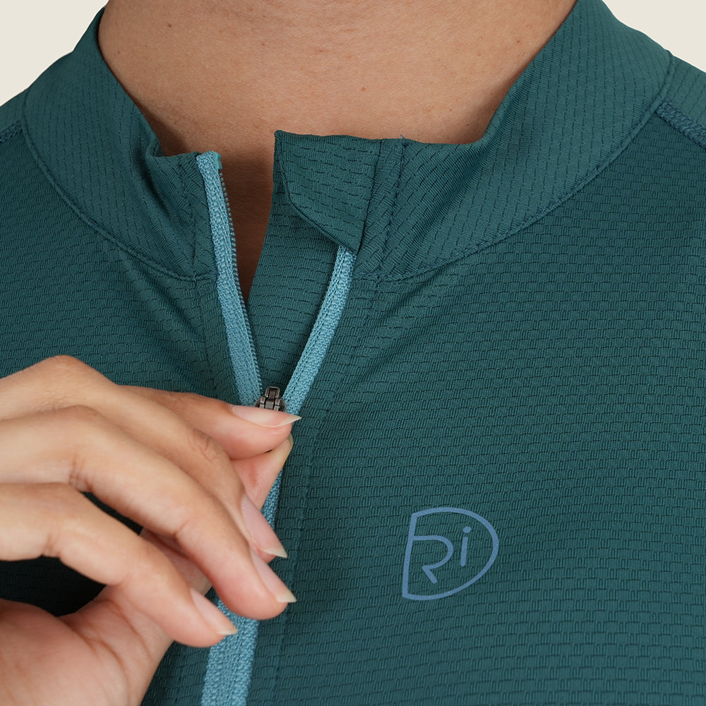 Womens Bathford Essential LS Jersey (Petrol/Teal)