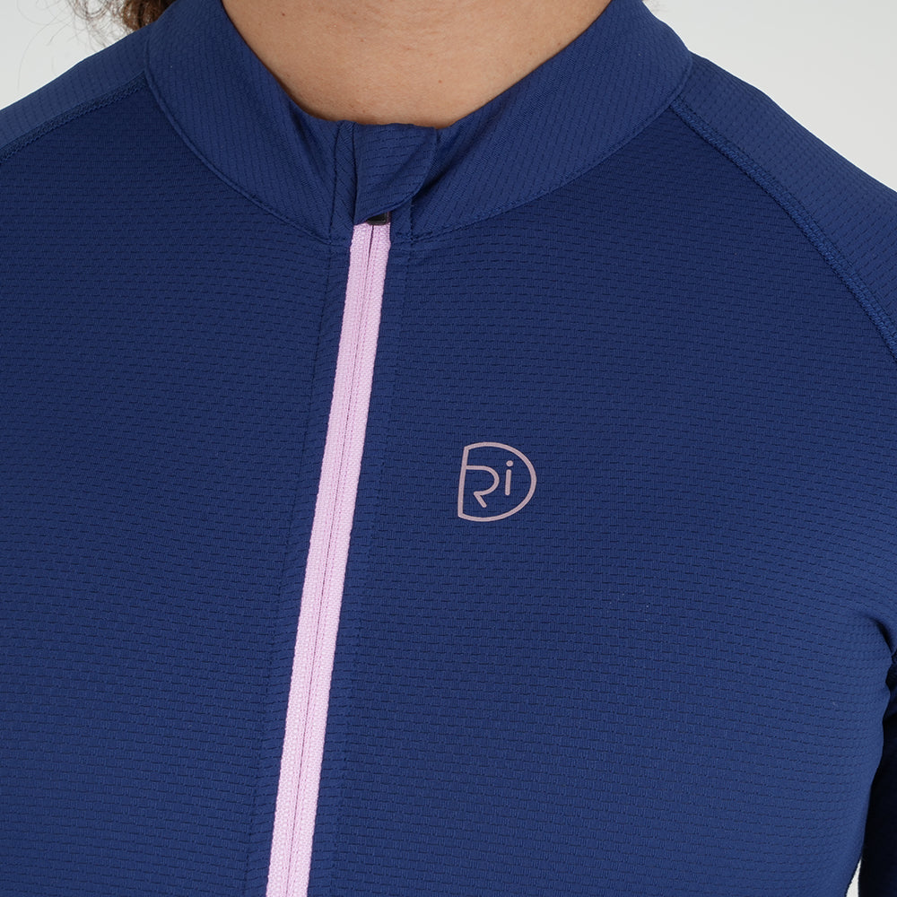Womens Bathford Essential SS Jersey (Navy/Pink Lavender)