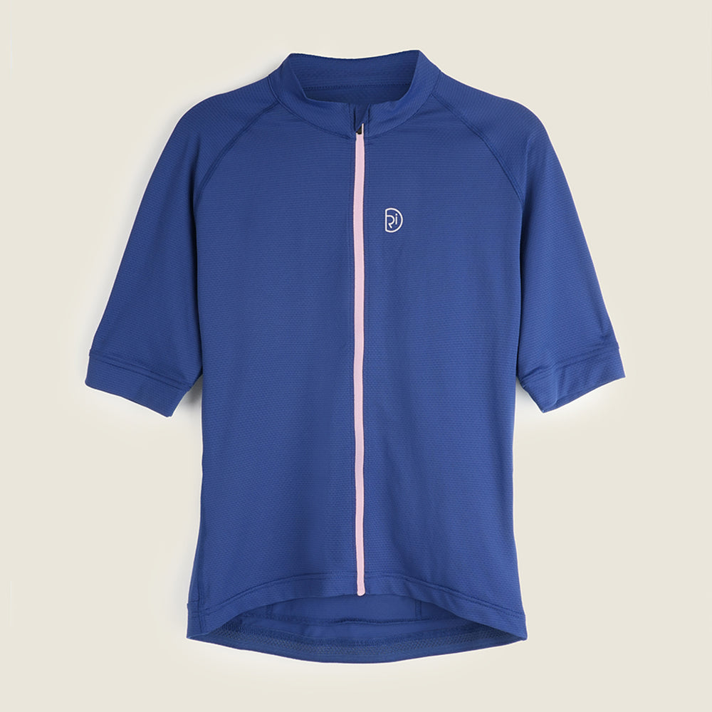 Womens Bathford Essential SS Jersey (Navy/Pink Lavender) (studio)
