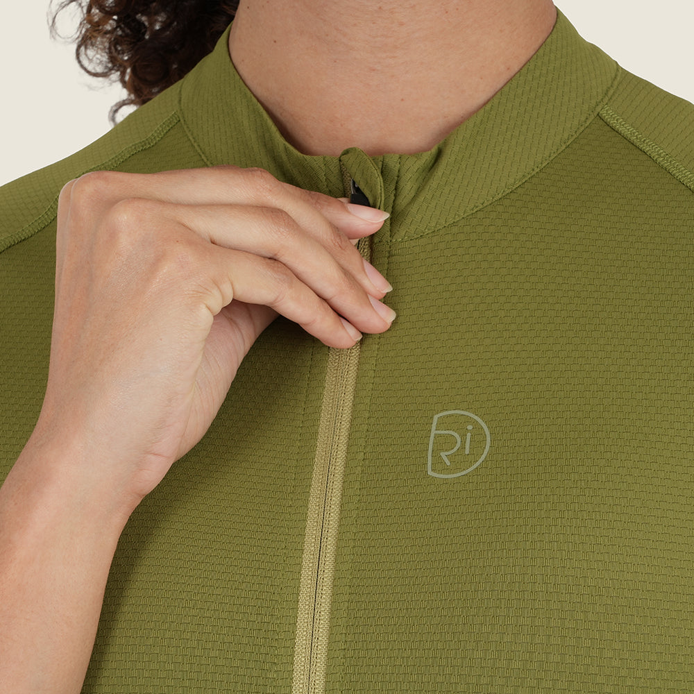Womens Bathford Essential SS Jersey (Peat Moss/Moss)