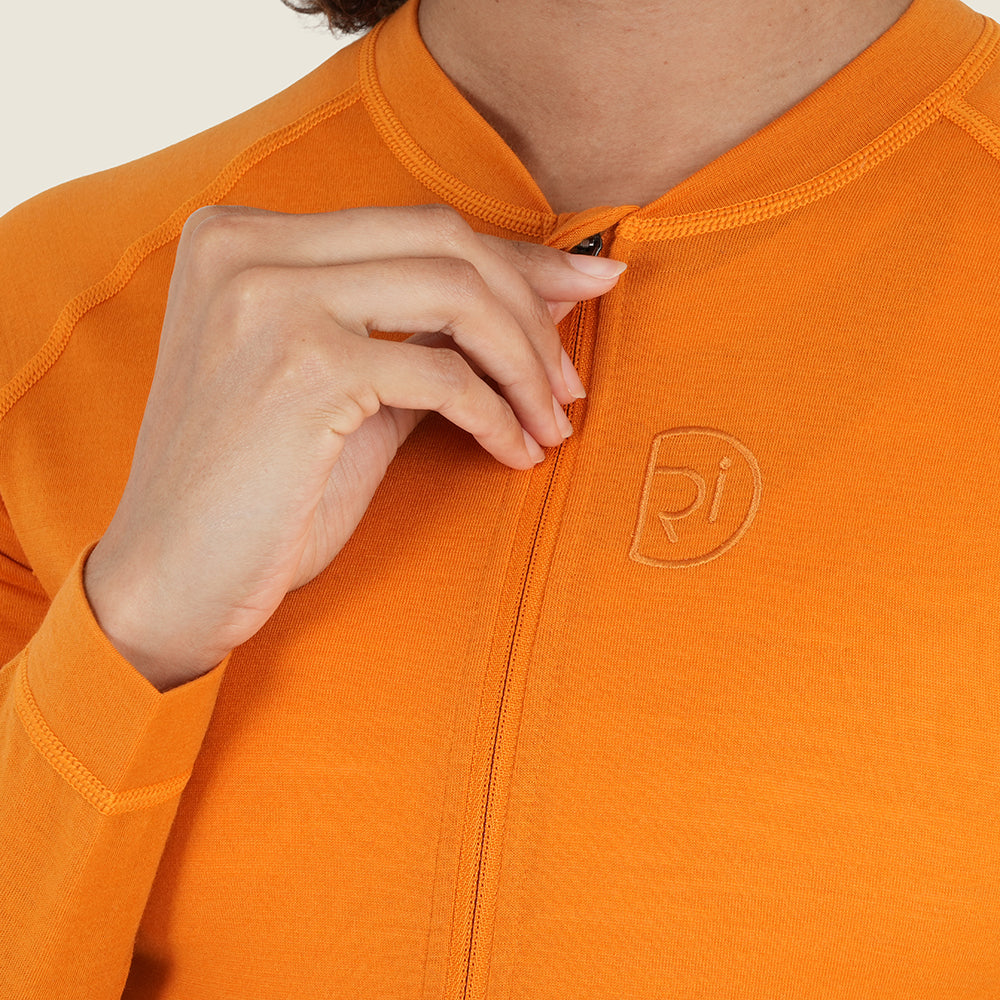 Womens Cranbrook Merino Blend LS Jersey (Desert Sun)