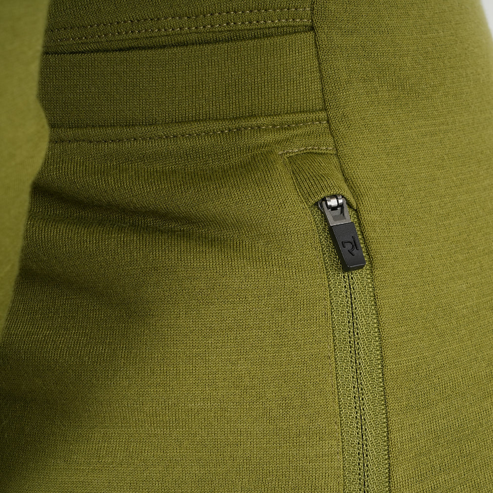 Womens Cranbrook Merino Blend LS Jersey (Peat Moss)