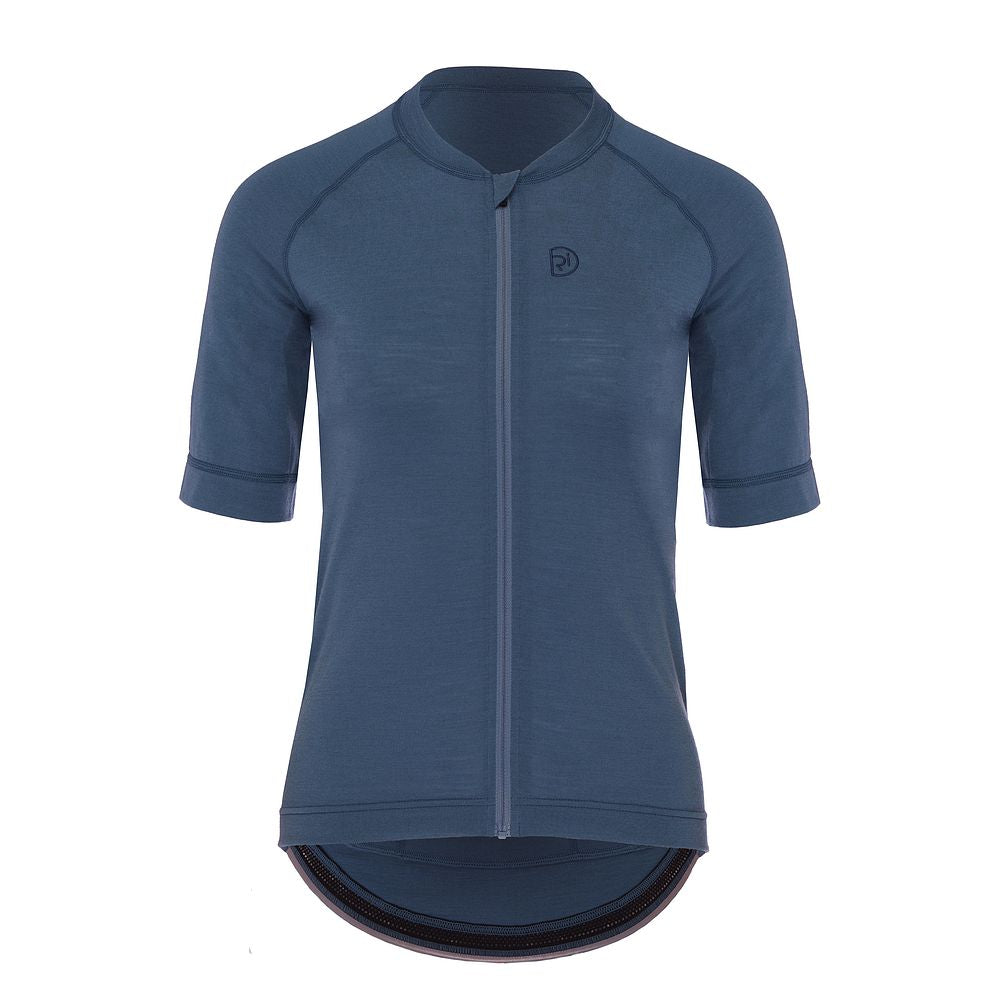 Womens Cranbrook SS Merino Blend Jersey (Airforce) (studio)