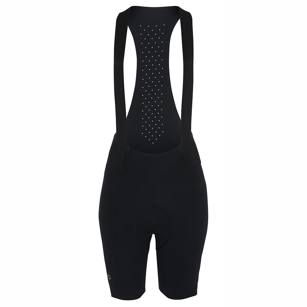 Womens Forcella Race Bib Shorts (Black/Black) (studio)
