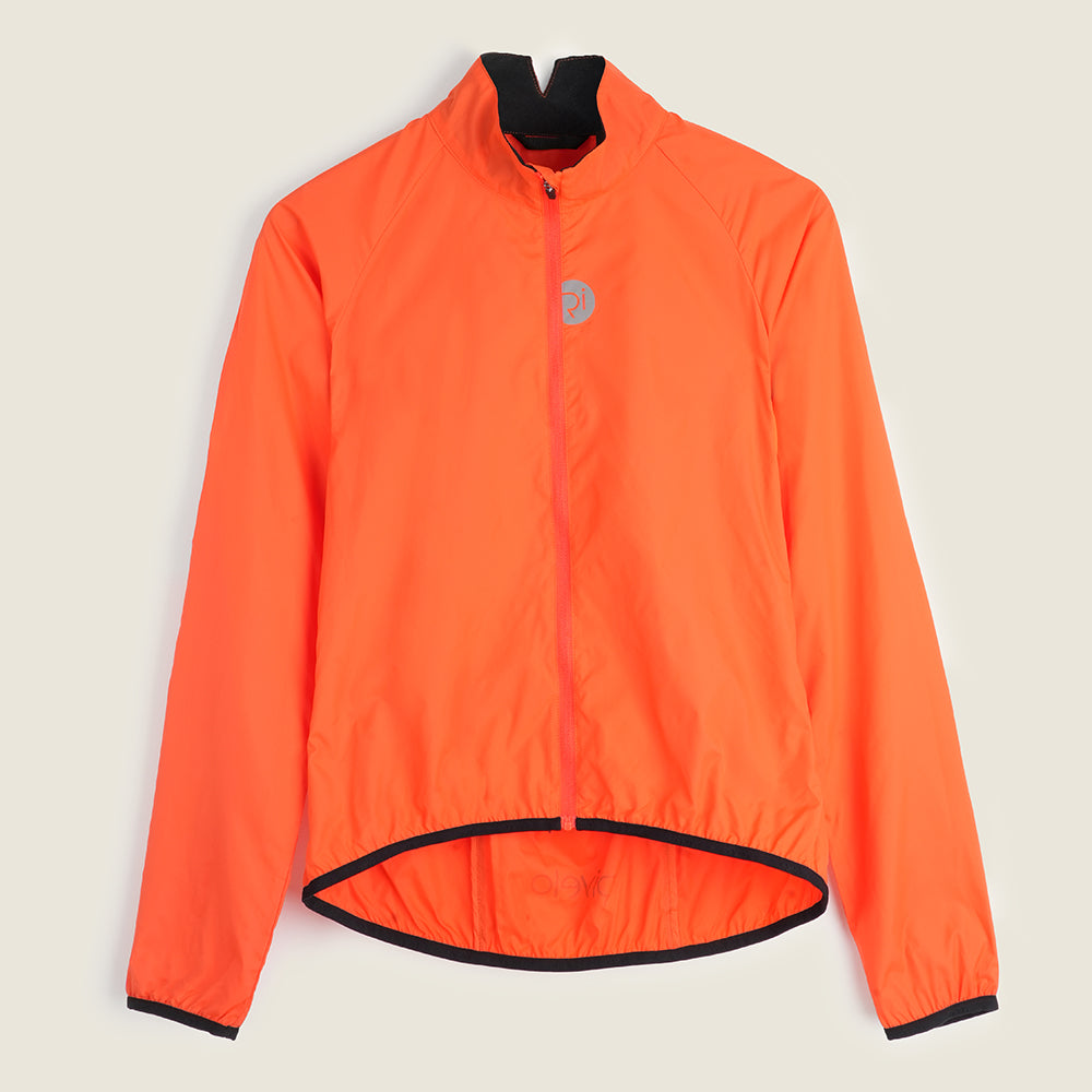 Womens Garrowby II Packable Windproof Jacket (Orange) (studio)