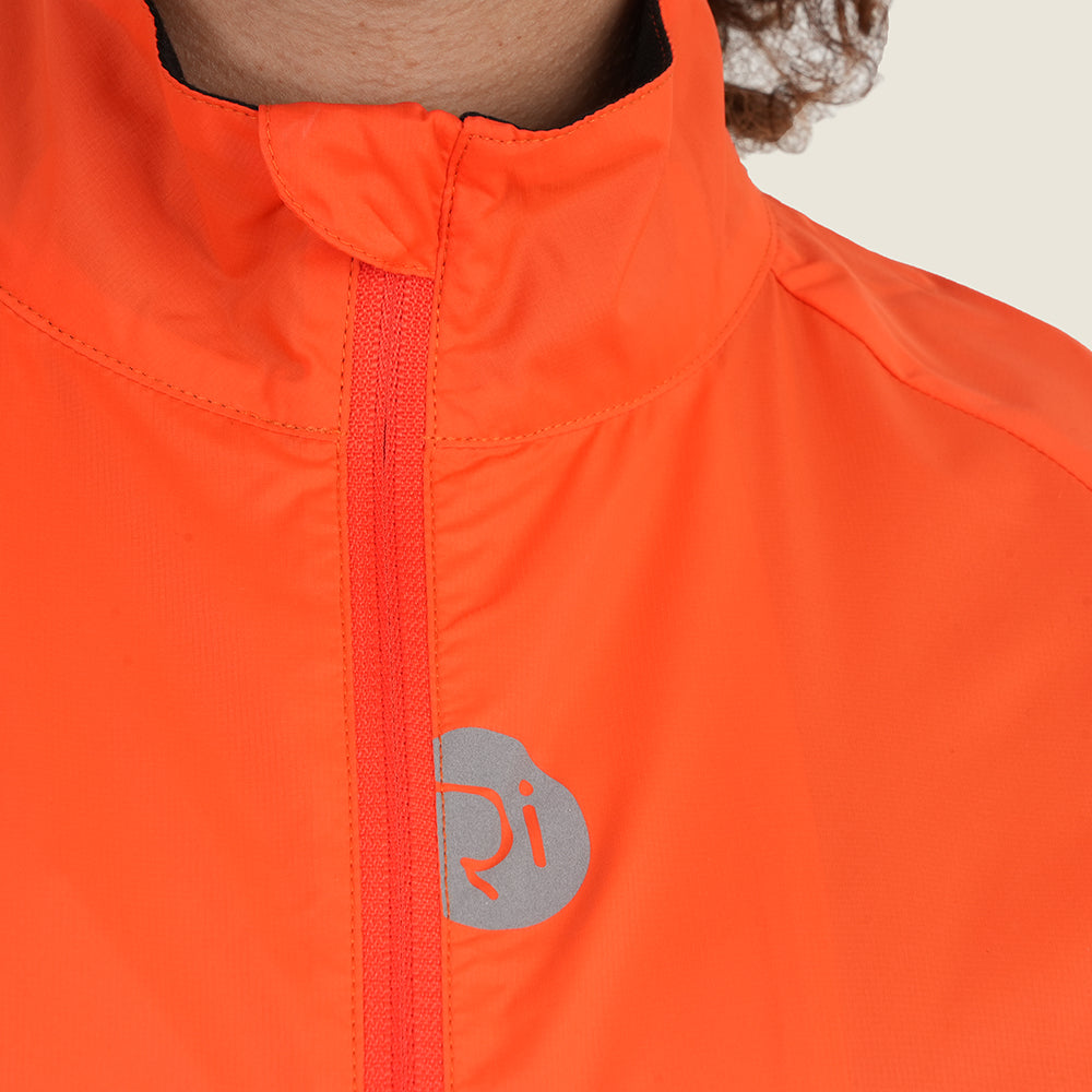 Womens Garrowby II Packable Windproof Jacket (Orange)