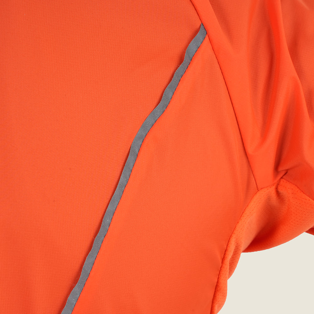 Womens Garrowby II Packable Windproof Jacket (Orange)