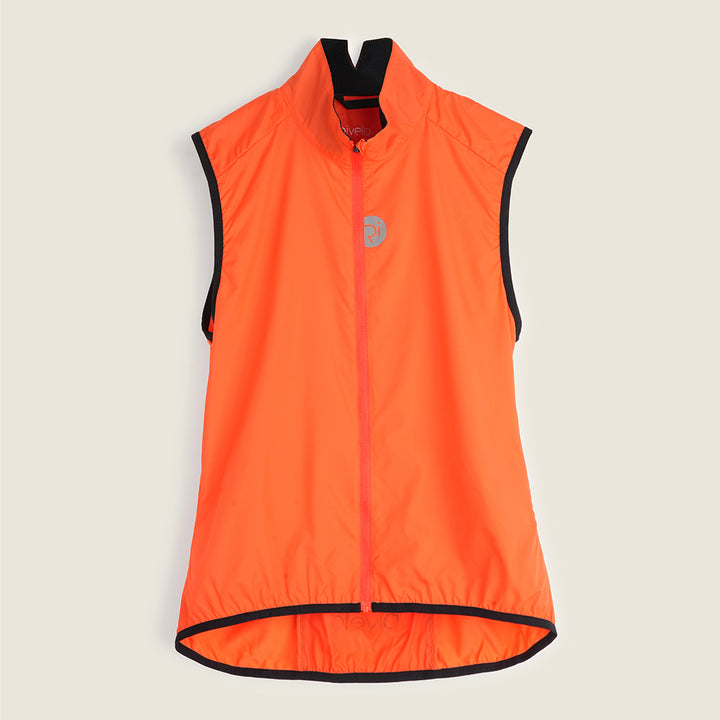 Womens Haresfield II Packable Windproof Gilet (Orange) (studio)