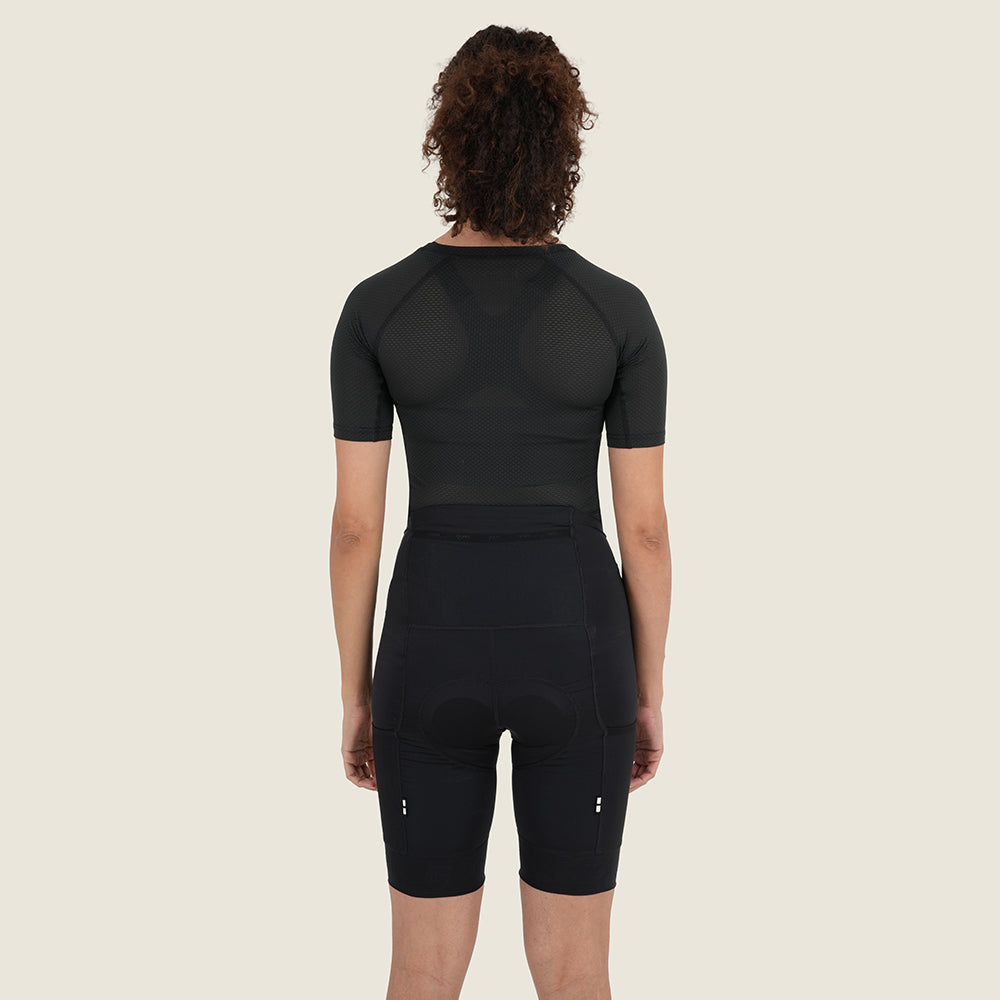 Womens Idrigill Mesh SS Base Layer (Black) (model: sarah)