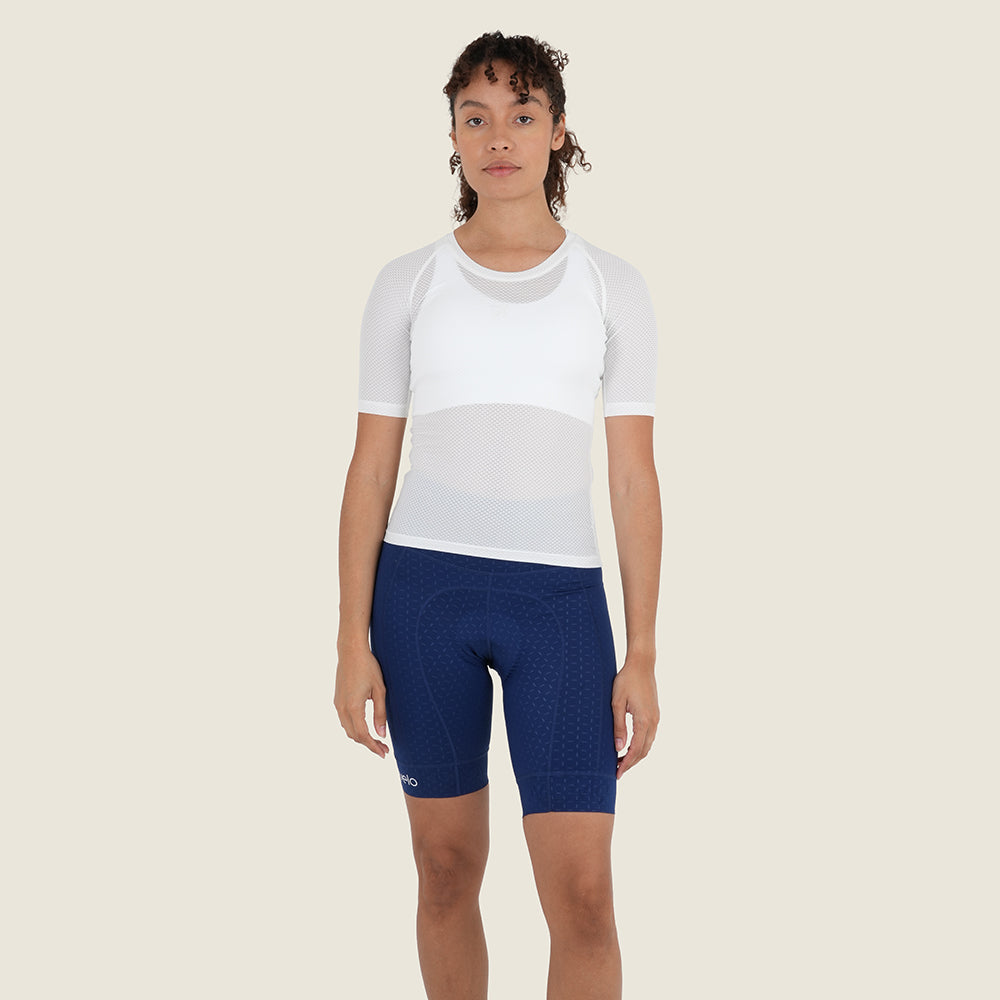 Womens Idrigill Mesh SS Base Layer (White) (model: sarah)