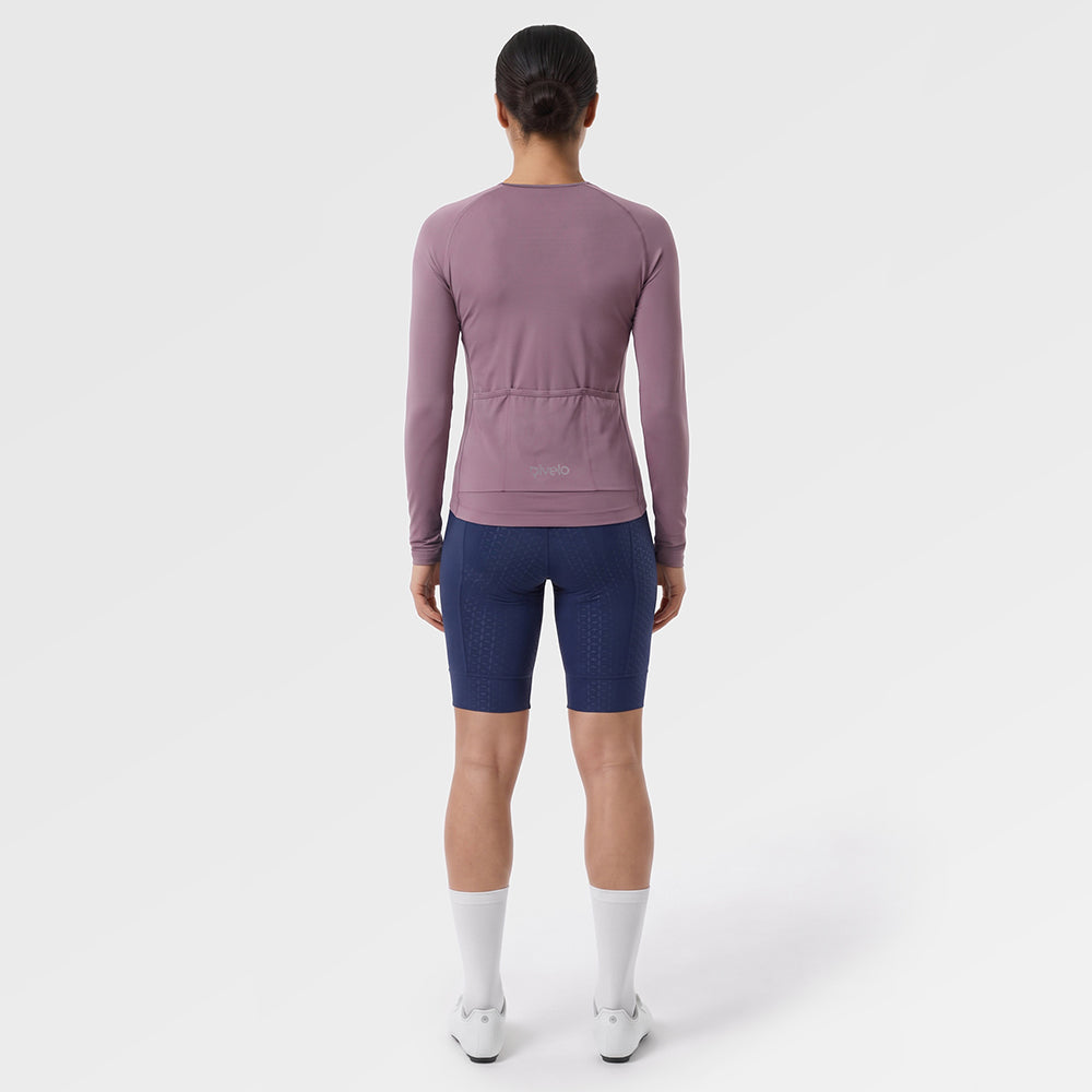 Womens Lowther Essential Lightweight LS Jersey (Grape Shake) (ai model)