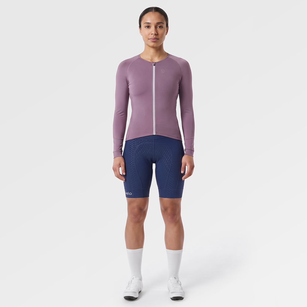 Womens Lowther Essential Lightweight LS Jersey (Grape Shake) (ai model)