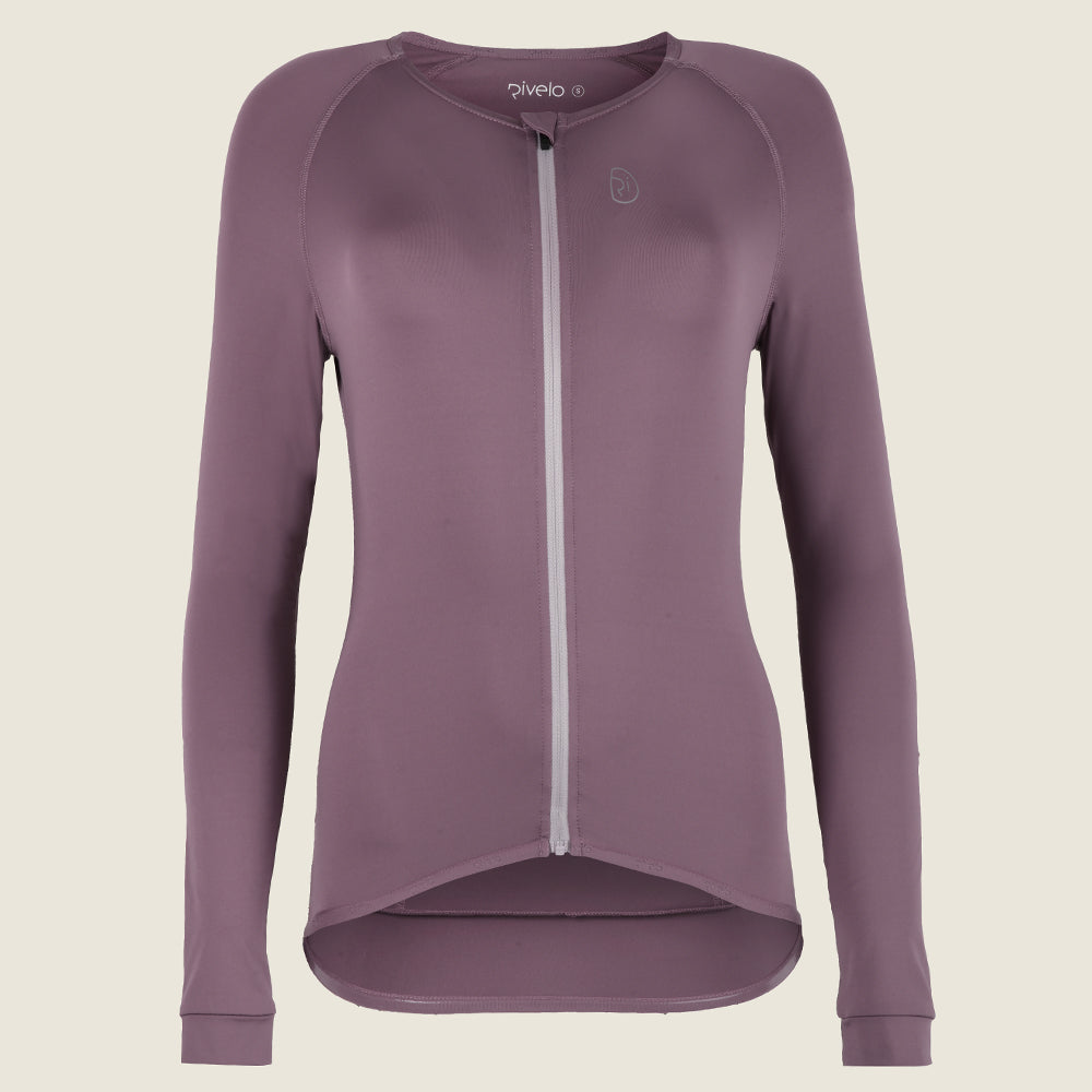 Womens Lowther Essential Lightweight LS Jersey (Grape Shake) (studio)