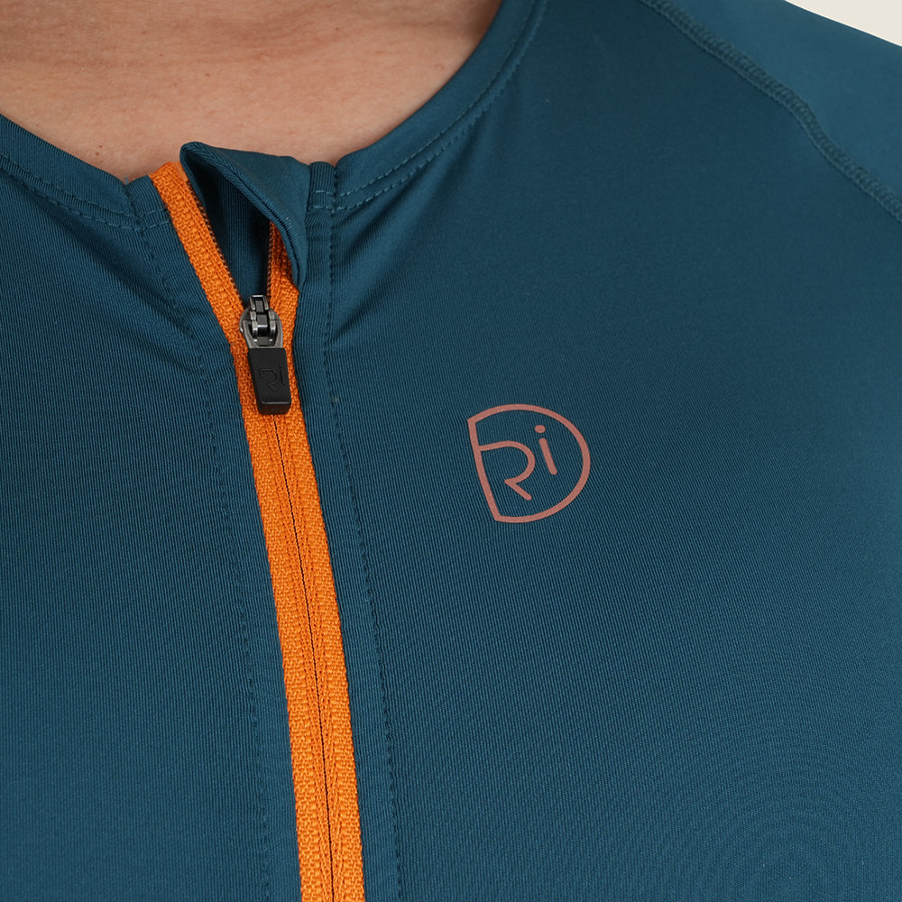 Womens Lowther Essential Lightweight SS Jersey (Petrol/Desert Sun)
