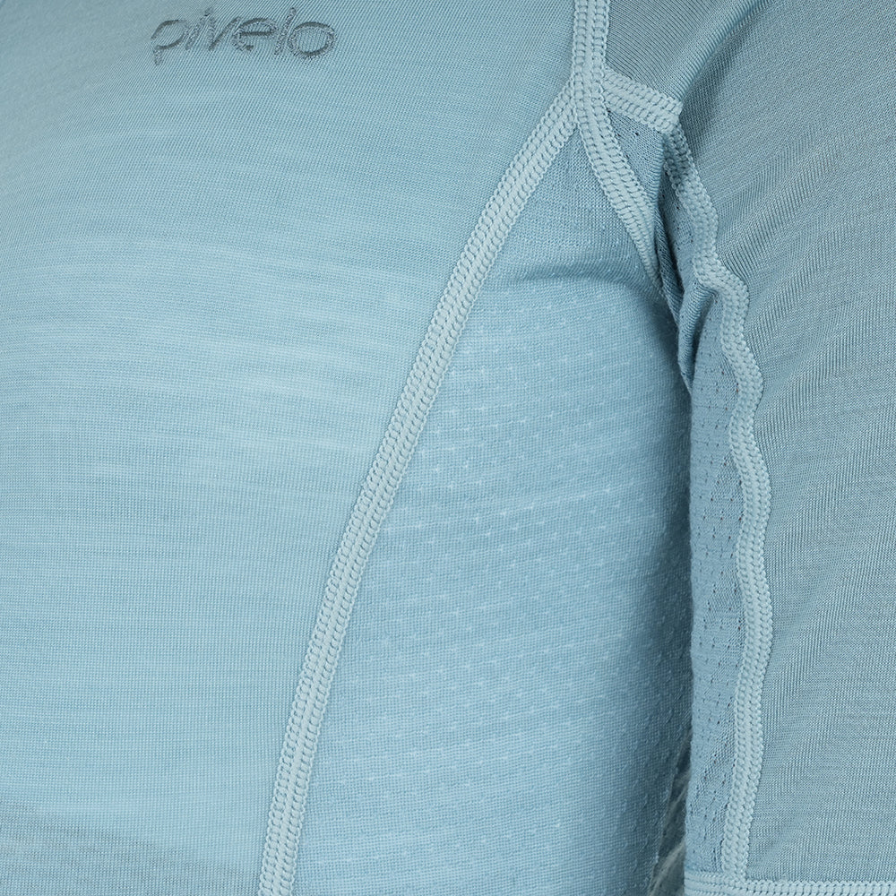 Womens Rowlands Merino Blend Lightweight SS Jersey (Lagoon)