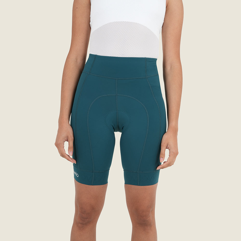 Womens Staffin Essential Shorts (Deep Teal) (model: sarah)