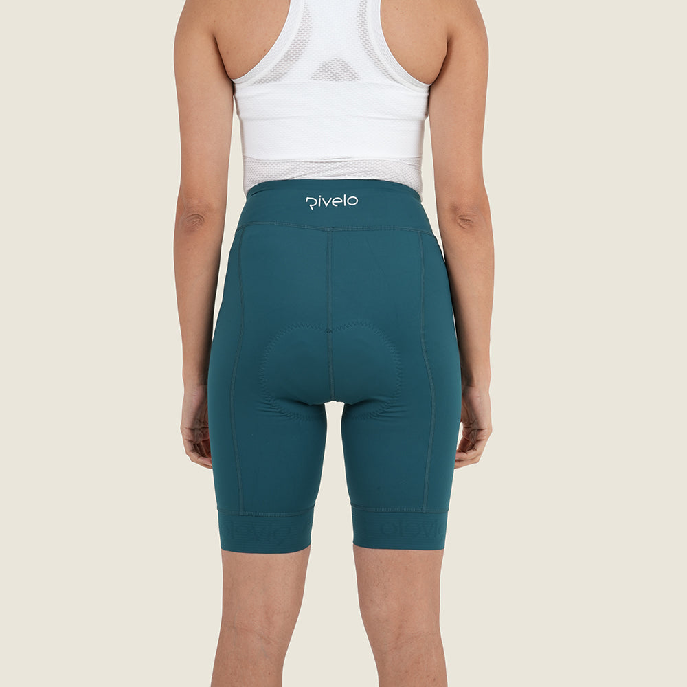 Womens Staffin Essential Shorts (Deep Teal) (model: sarah)