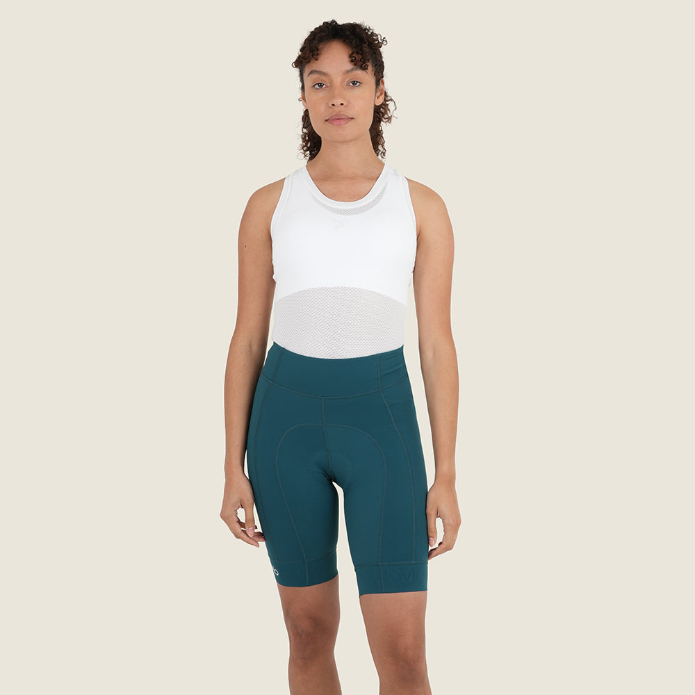 Womens Staffin Essential Shorts (Deep Teal) (model: sarah)