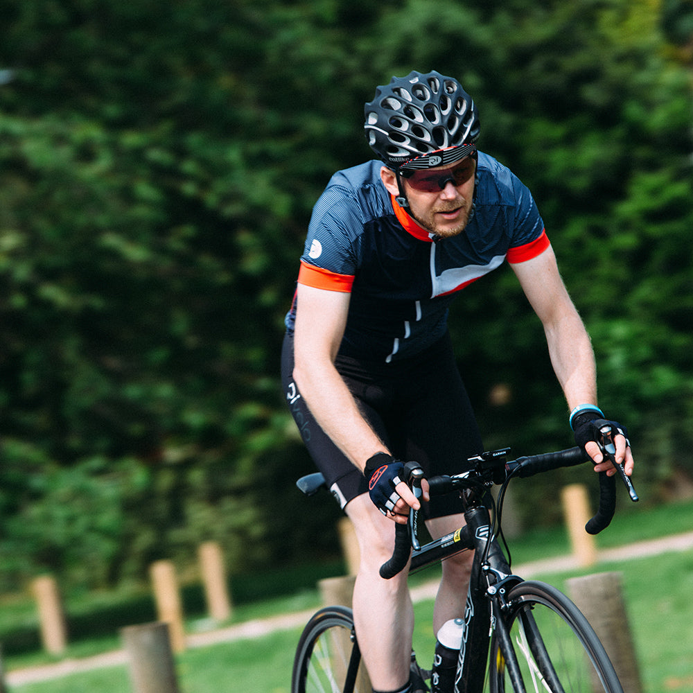 Blissford Cycling Cap (Navy/Red)