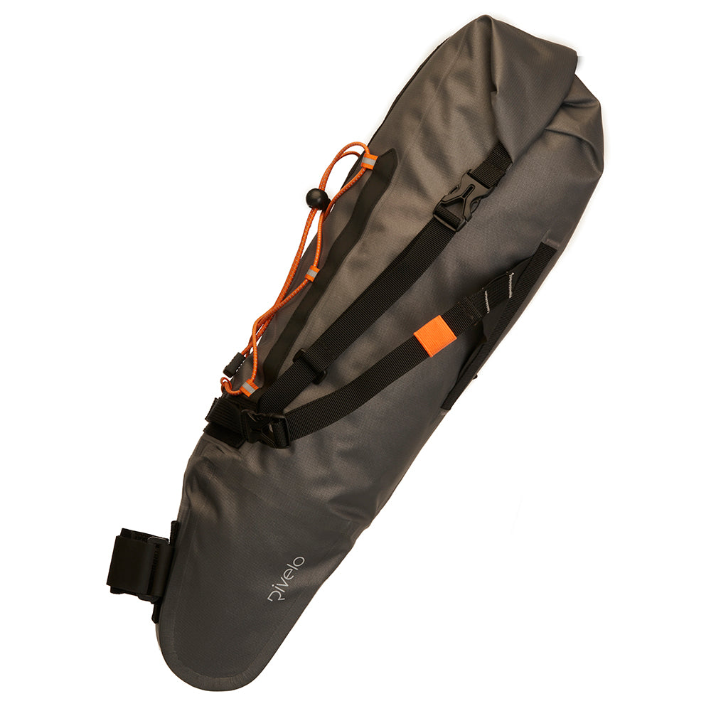 Rivelo Glen 15L Saddle Pack (Charcoal) (studio)