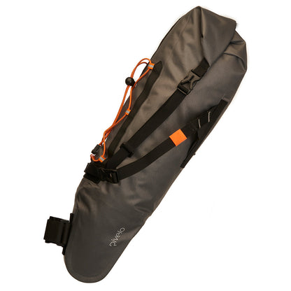 Rivelo Glen 15L Saddle Pack (Charcoal) (studio)