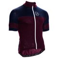 Rivelo Mens Barbondale Merino Blend Jersey (Burgundy/Navy) (studio)