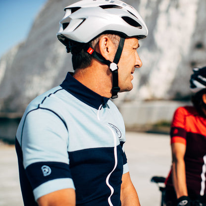 Rivelo | Mens Barbondale Merino Blend Jersey (Navy/Blue)