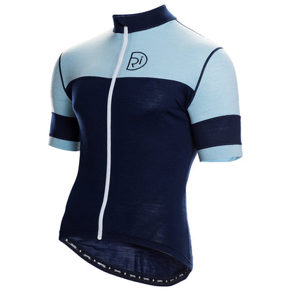 Rivelo | Mens Barbondale Merino Blend Jersey (Navy/Blue)