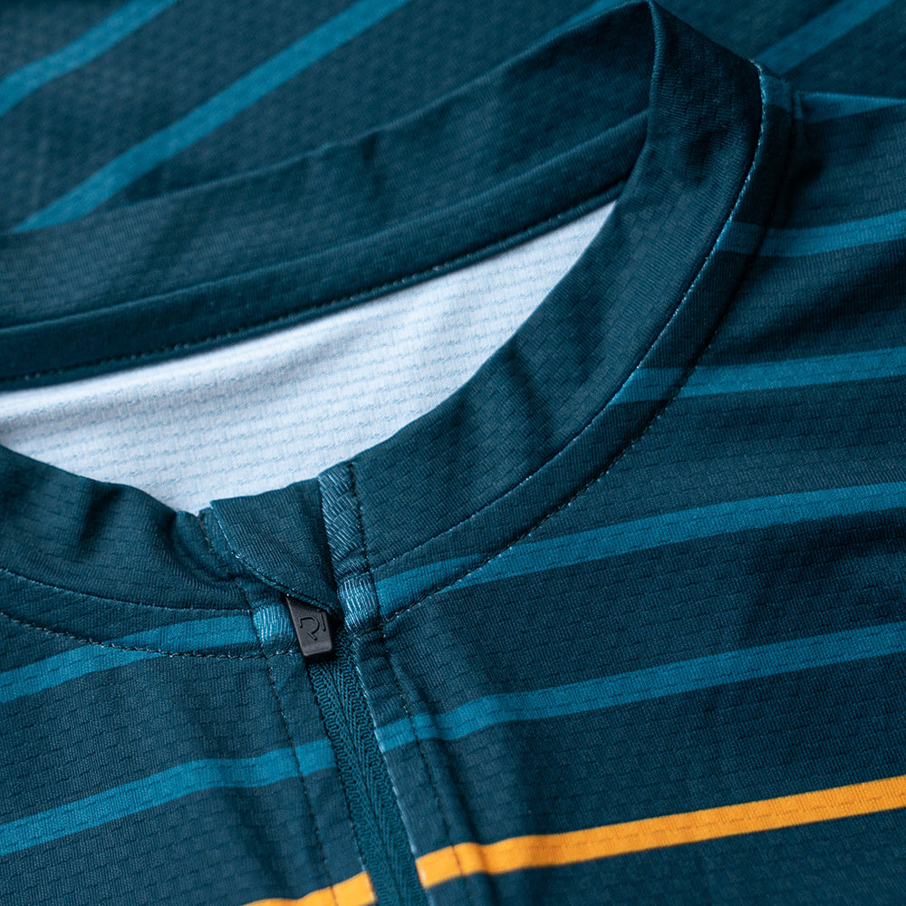 Mens Barhatch Jersey (Petrol Stripe)