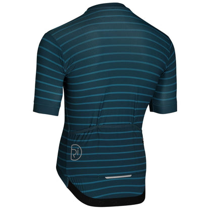 Rivelo | Mens Barhatch Jersey (Petrol Stripe)