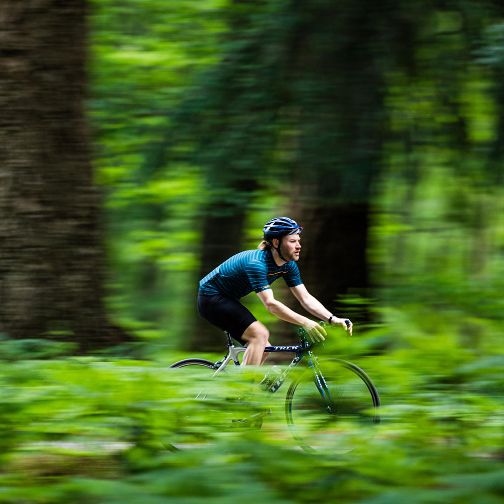 Rivelo | Mens Barhatch Jersey (Petrol Stripe)