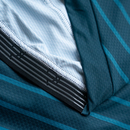 Rivelo | Mens Barhatch Jersey (Petrol Stripe)