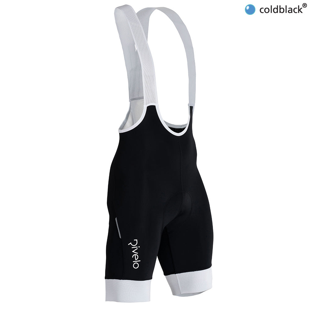 Rivelo Mens Batalla Climbers Bib Shorts (Black/White) (studio)