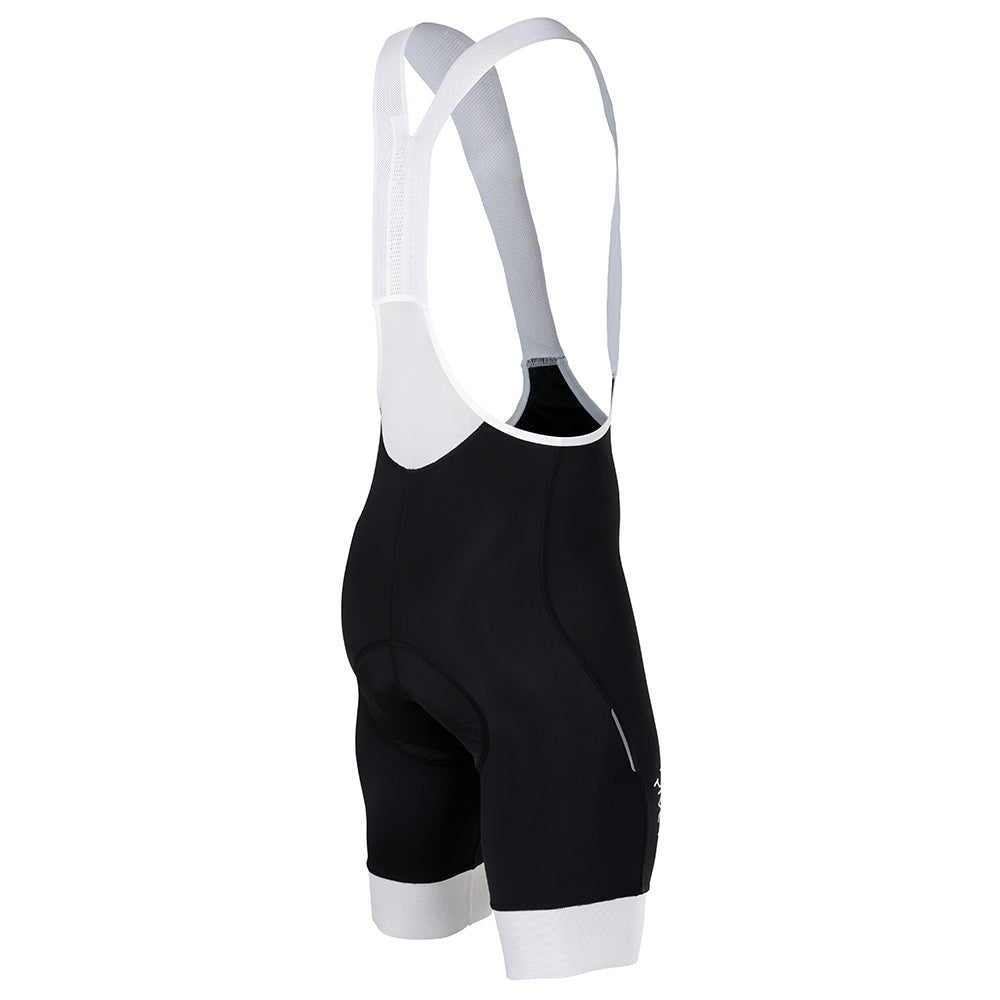 Rivelo Mens Batalla Climbers Bib Shorts (Black/White) (studio)